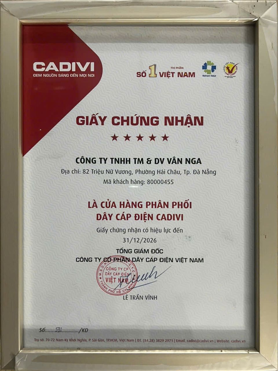 đại lý cadivi
