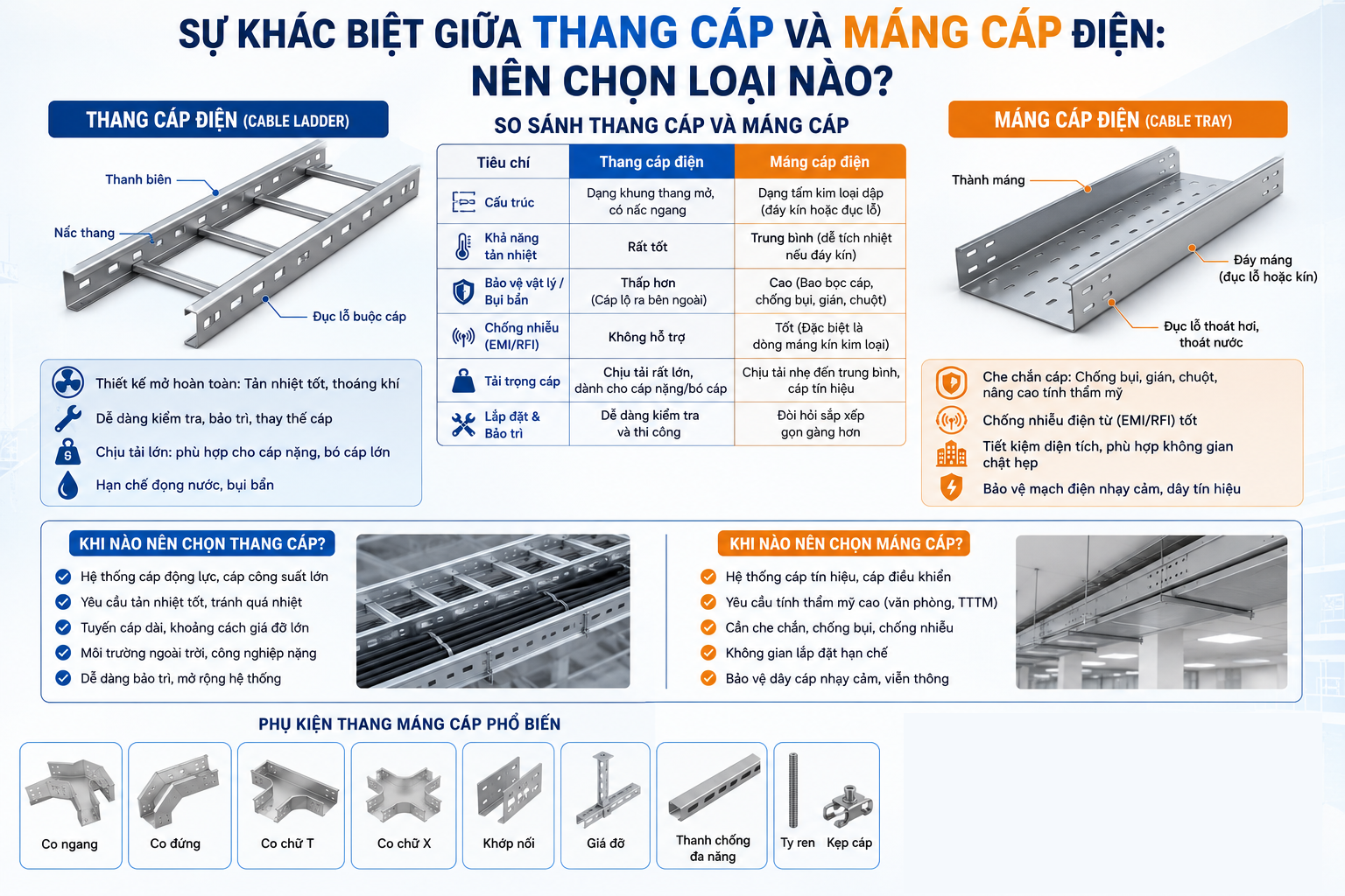 THANG CÁP MÁNG CÁP CHÍNH HÃNG
