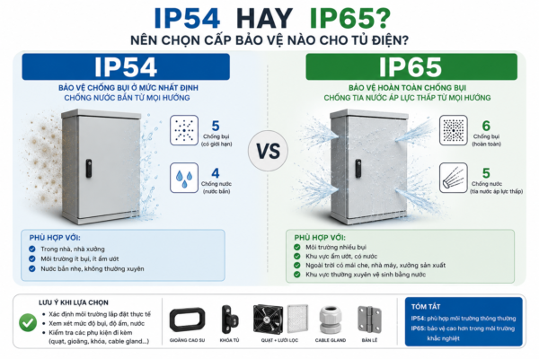 Phân biệt ip54 và ip 65